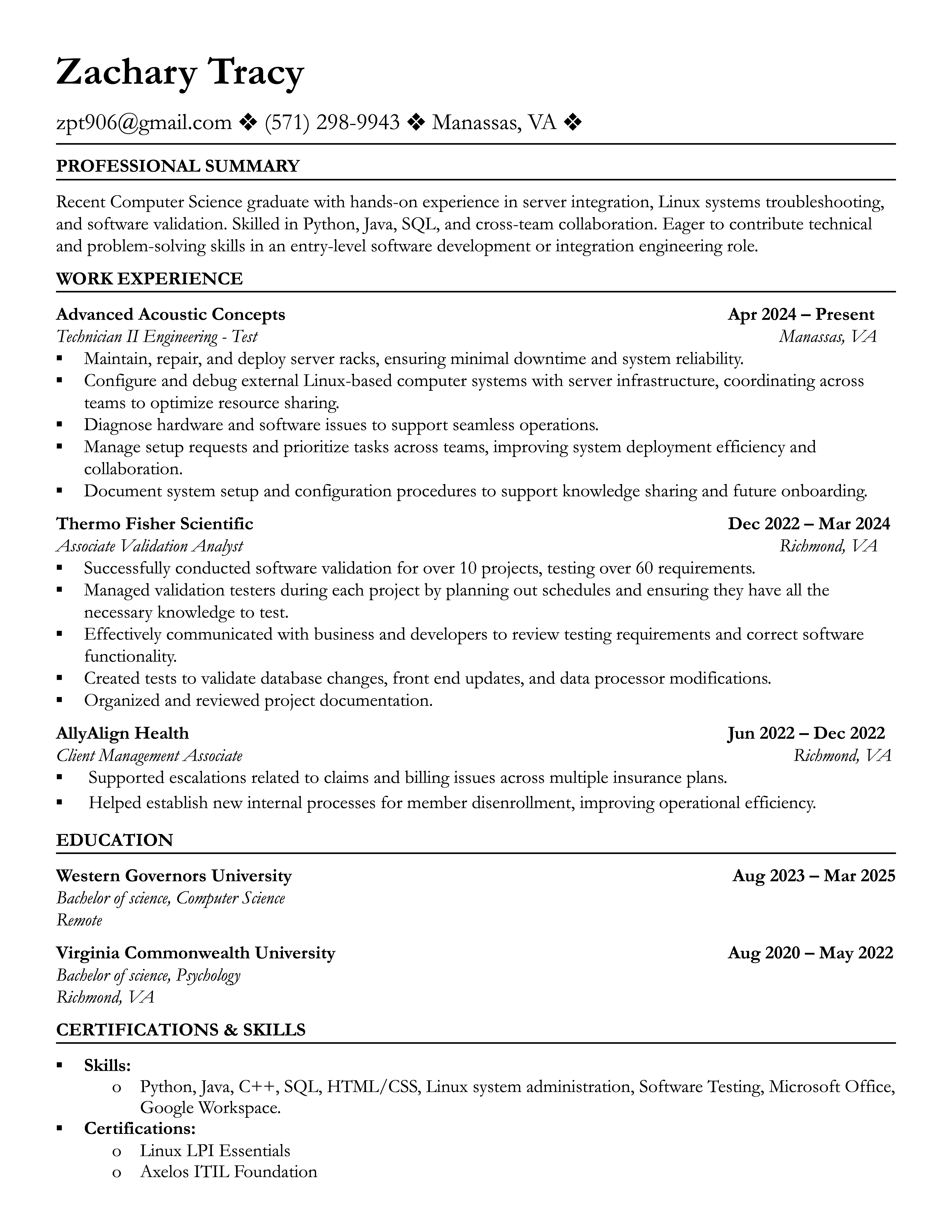 ZT Resume